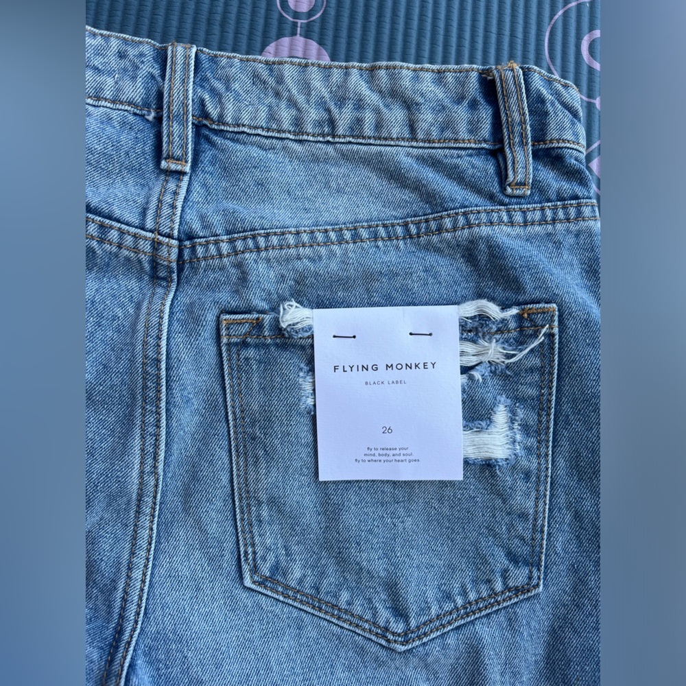 Flying Monkey Super High Rise 90’s Vintage Flare Jeans Size 26 - Picture 7 of 11